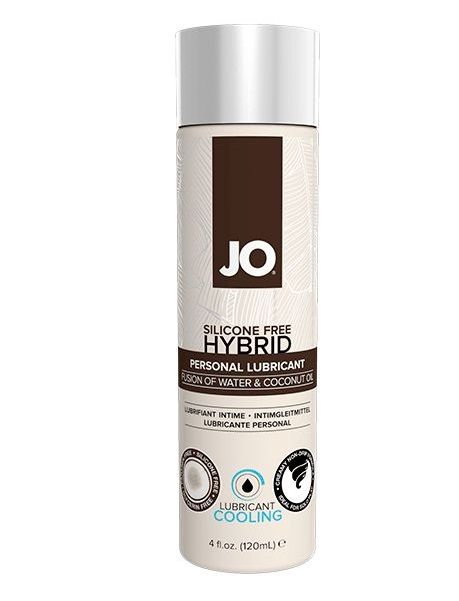 Водно-масляный лубрикант с охлаждающим эффектом JO Silicon free Hybrid Lubricant COOLING - 120 мл. - System JO - купить с доставкой в Уфе