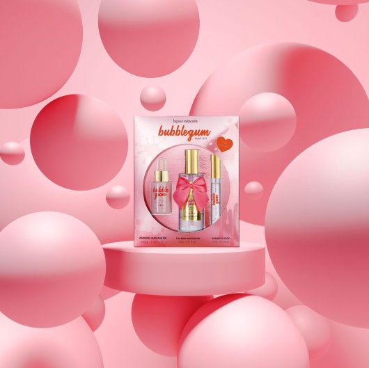 Набор средств для массажа и ласк Bubblegum Play Kit - Bijoux Indiscrets - купить с доставкой в Уфе