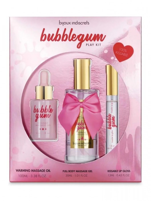 Набор средств для массажа и ласк Bubblegum Play Kit - Bijoux Indiscrets - купить с доставкой в Уфе