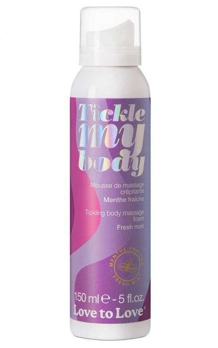 Массажная хрустящая пенка Tickle My Body Fresh Mint с ароматом мяты - 150 мл. - Love to Love - купить с доставкой в Уфе