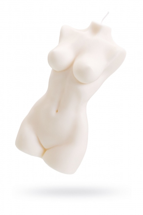 Белая интерьерная свеча в форме женского торса - 850 гр. - Pecado - купить с доставкой в Уфе