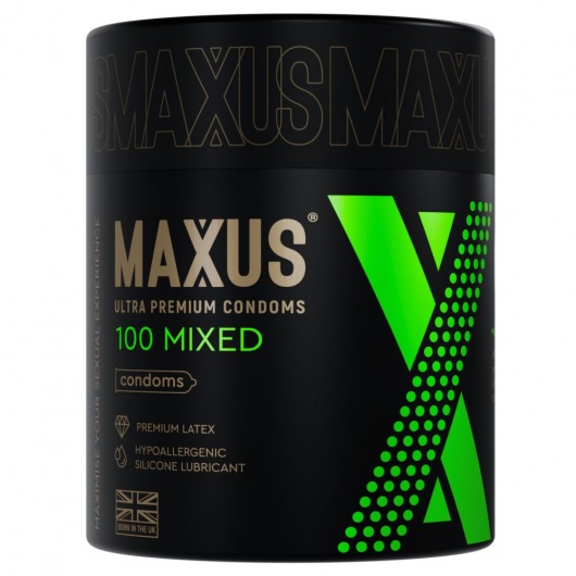 Презервативы MAXUS Mixed - 100 шт. - Maxus - купить с доставкой в Уфе Презервативы MAXUS Mixed - 100 шт. - Maxus - купить с доставкой в Уфе