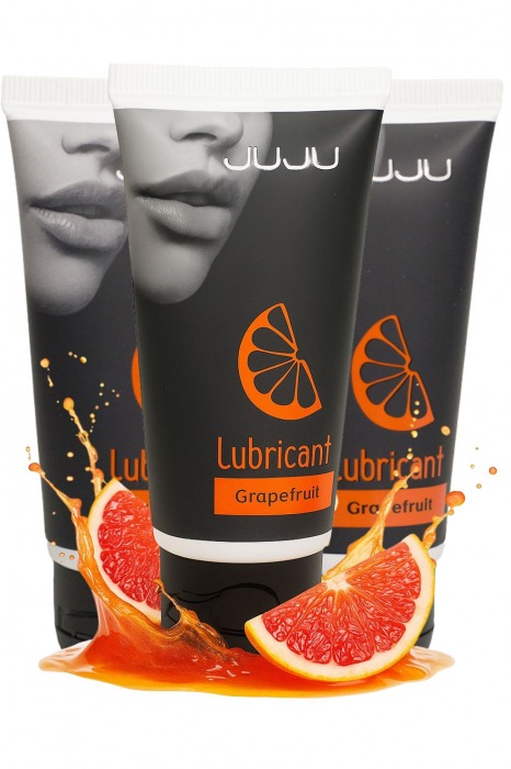 Набор из 3 съедобных лубрикантов JUJU со вкусом грейпфрута - JuJu - купить с доставкой в Уфе Набор из 3 съедобных лубрикантов JUJU со вкусом грейпфрута - JuJu - купить с доставкой в Уфе