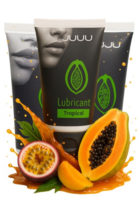 Набор из 3 съедобных лубрикантов JUJU со вкусом тропических фруктов - JuJu - купить с доставкой в Уфе Набор из 3 съедобных лубрикантов JUJU со вкусом тропических фруктов - JuJu - купить с доставкой в Уфе