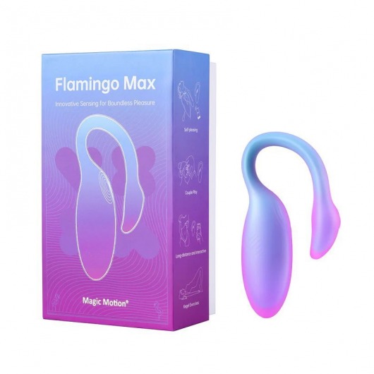 Голубой вибратор Flamingo Max - Magic Motion в Уфе Голубой вибратор Flamingo Max - Magic Motion