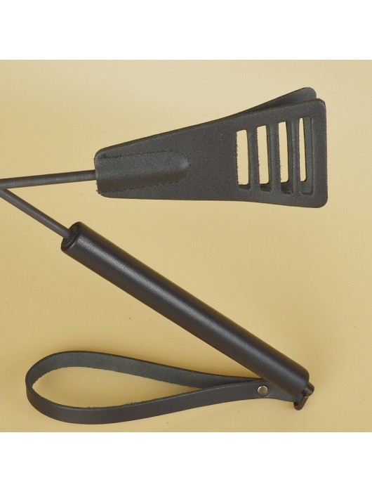 Черный кожаный стек «Сириус» - 60 см. - Sitabella - купить с доставкой в Уфе