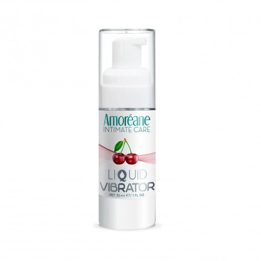 Жидкий вибратор со вкусом вишни Amoreane Cherry - 30 мл. - Amoreane - купить с доставкой в Уфе
