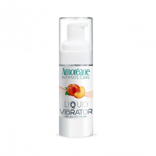 Жидкий вибратор со вкусом персика Amoreane Peach - 30 мл. - Amoreane - купить с доставкой в Уфе