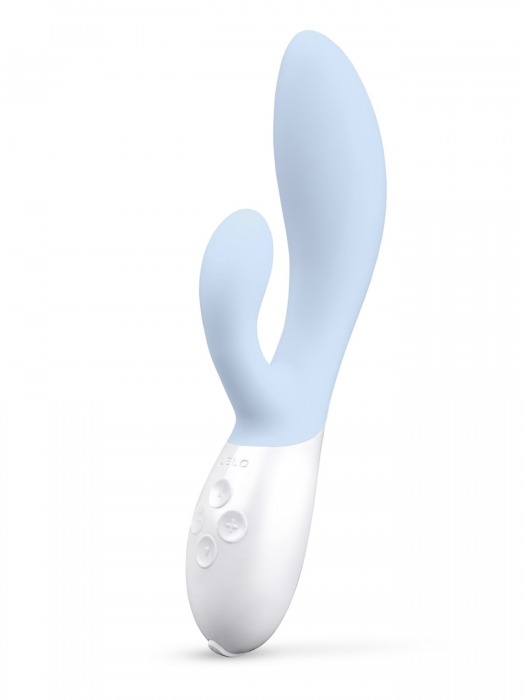 Нежно-голубой вибратор-кролик Lelo Ina 3 - 20 см. - Lelo купить в Уфе с доставкой в Orgasmix.ru Нежно-голубой вибратор-кролик Lelo Ina 3 - 20 см. - Lelo
