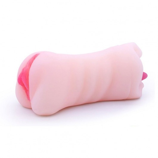 Телесный двусторонний мастурбатор - вагина и ротик - Boys of Toys - в Уфе купить с доставкой Телесный двусторонний мастурбатор - вагина и ротик - Boys of Toys - в Уфе купить с доставкой