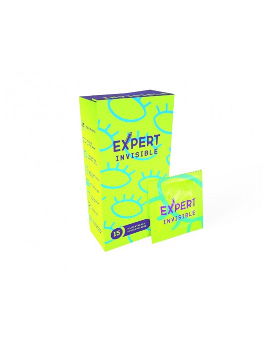Ультратонкие презервативы Expert Invisible - 15 шт. - Expert - купить с доставкой в Уфе