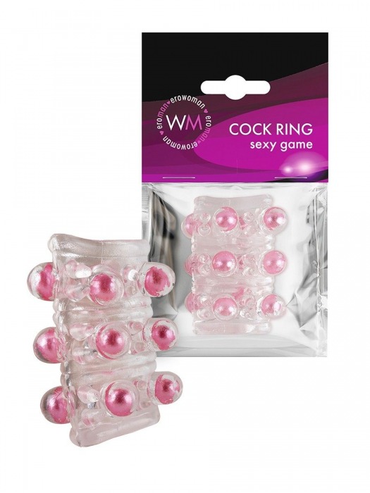 Прозрачная сквозная насадка на пенис с цветными шариками - Erowoman-Eroman - в Уфе купить с доставкой