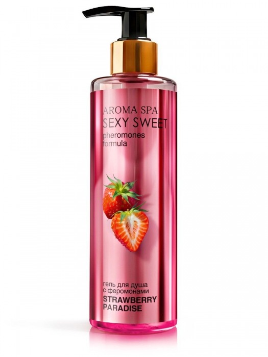 Гель для душа с феромонами и ароматом клубники Strawberry Paradise - 200 мл. -  - Магазин феромонов в Уфе