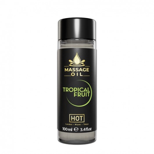 Массажное масло c ароматом тропических фруктов Massage Oil - 100 мл. - HOT - купить с доставкой в Уфе