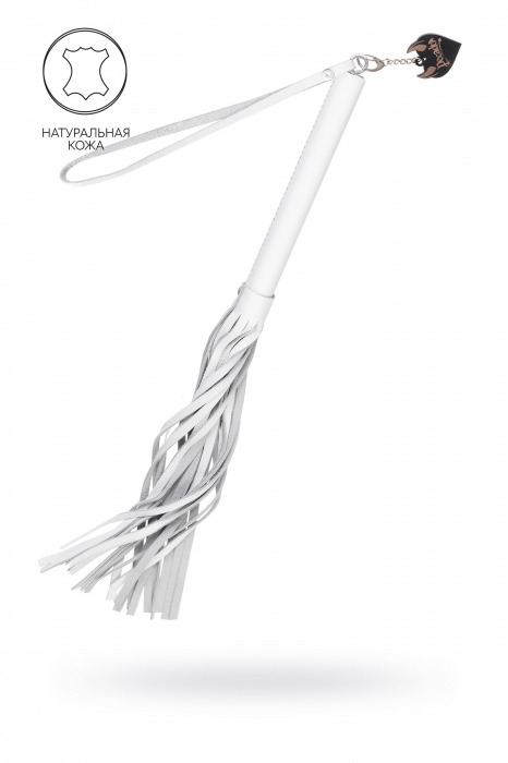 Белая кожаная плеть - 50 см. - Pecado - купить с доставкой в Уфе