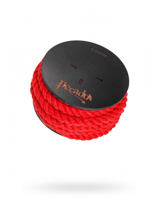 Красная веревка для шибари на катушке - 5 м. - Pecado - купить с доставкой в Уфе