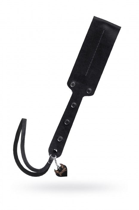 Черный кожаный пэддл - 32 см. - Pecado - купить с доставкой в Уфе