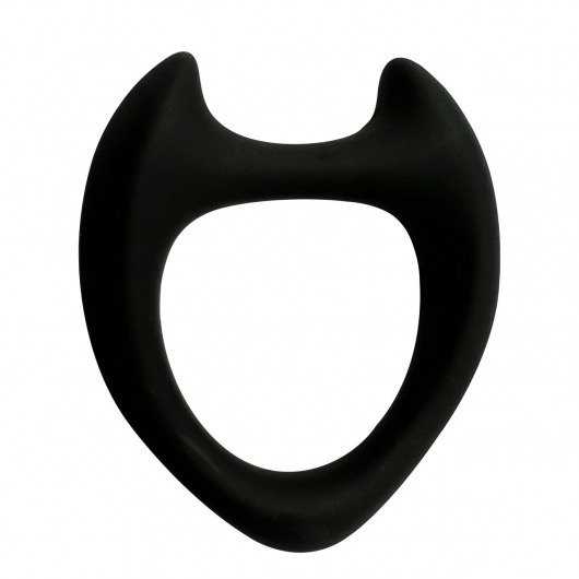 Черное эрекционное кольцо с рожками Wooomy Toro M - Adrien Lastic - в Уфе купить с доставкой