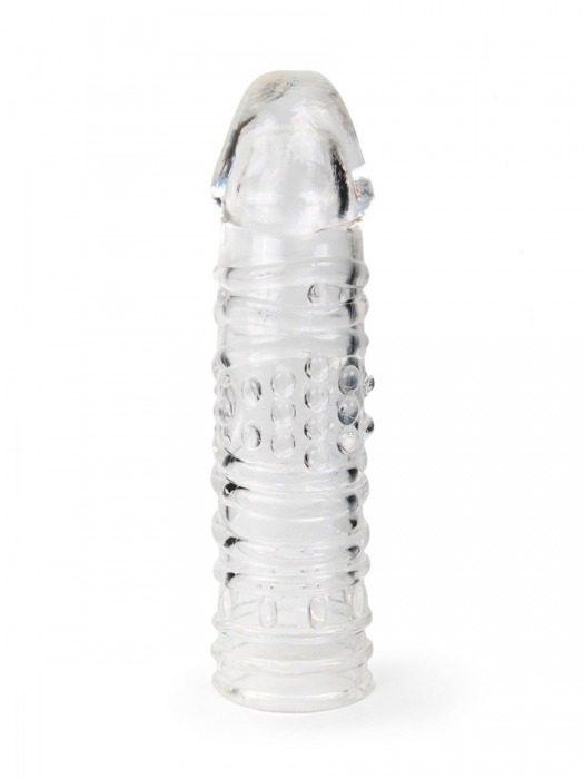 Прозрачная закрытая насадка на пенис - 17 см. - Sex Expert - в Уфе купить с доставкой