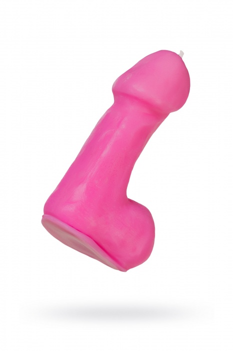Розовая свеча в форме пениса - 47 гр. - Pecado - купить с доставкой в Уфе