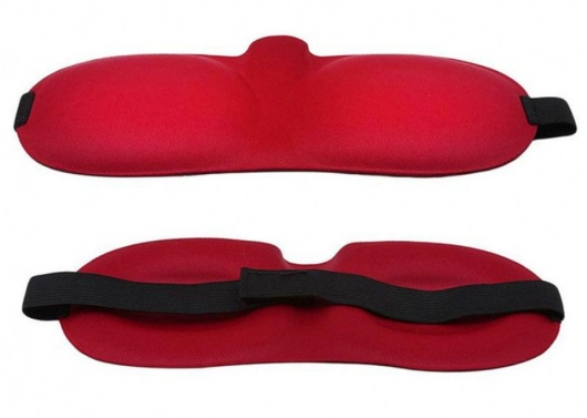 Красная глухая маска на резинке - Sitabella - купить с доставкой в Уфе