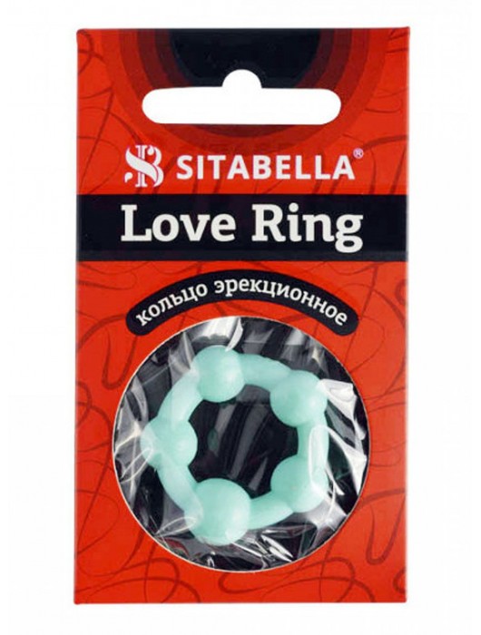 Цветное эрекционное кольцо с 5 бусинами Love Ring - Sitabella - в Уфе купить с доставкой