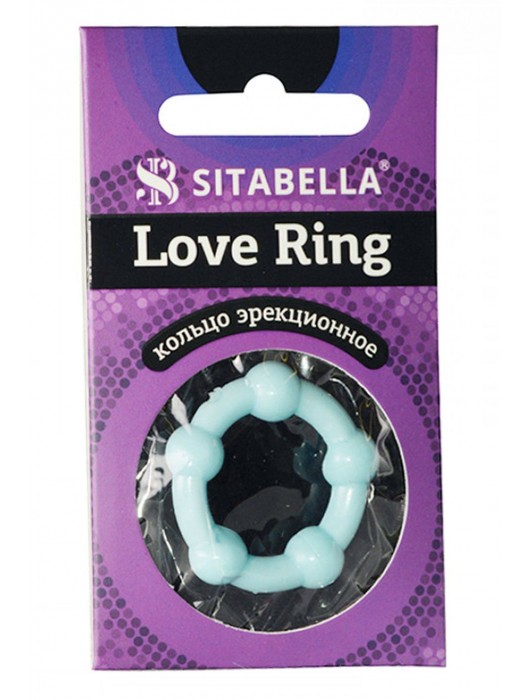 Цветное эрекционное кольцо Love Ring с бусинами - Sitabella - в Уфе купить с доставкой