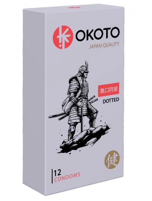 Точечные презервативы OKOTO Dotted - 12 шт. - Sitabella - купить с доставкой в Уфе
