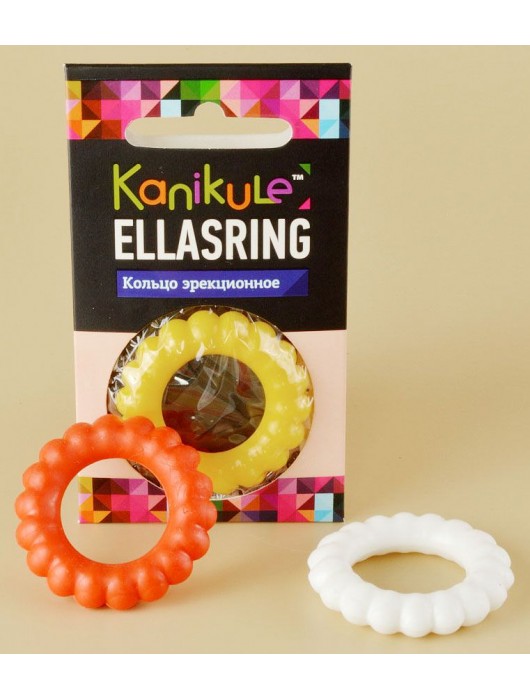 Цветное рельефное эрекционное кольцо Ellasring - Sitabella - в Уфе купить с доставкой