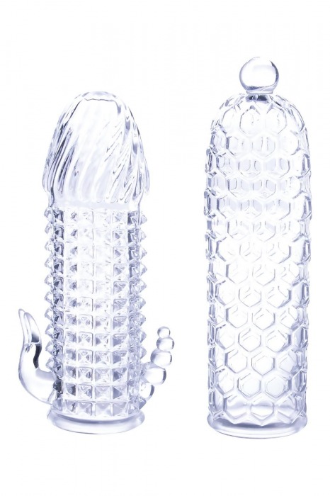 Набор из 2 прозрачных насадок на член Seductive Tickler Sleeves Set - NMC - в Уфе купить с доставкой