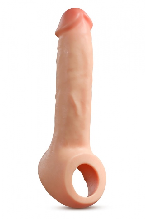 Телесная насадка-удлинитель Thrive 8.75 Inch Realistic Penis Extender Sleeve - 22,2 см. - Blush Novelties - в Уфе купить с доставкой