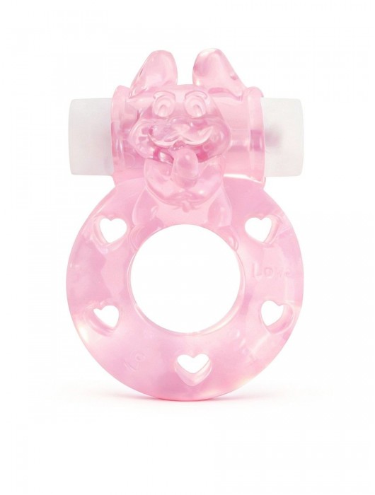 Розовое эрекционное виброкольцо в форме зайчика - 1137 - в Уфе купить с доставкой