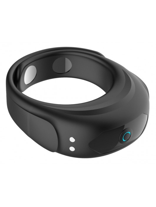 Черное эрекционное виброкольцо на ремешках - Boys of Toys - в Уфе купить с доставкой