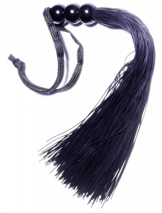 Черная силиконовая плетка - 25,4 см. - Boys of Toys - купить с доставкой в Уфе