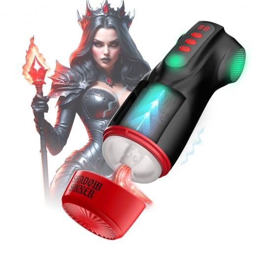 Интерактивный мастурбатор Raven с вакуумом, вибрацией и подсветкой - Shots Media BV - в Уфе купить с доставкой