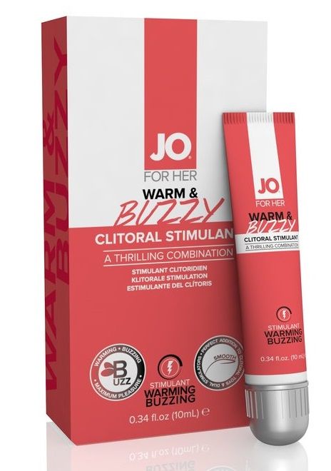 Клиторальный крем JO WARM   BUZZY CLITORAL GEL - 10 мл. - System JO - купить с доставкой в Уфе