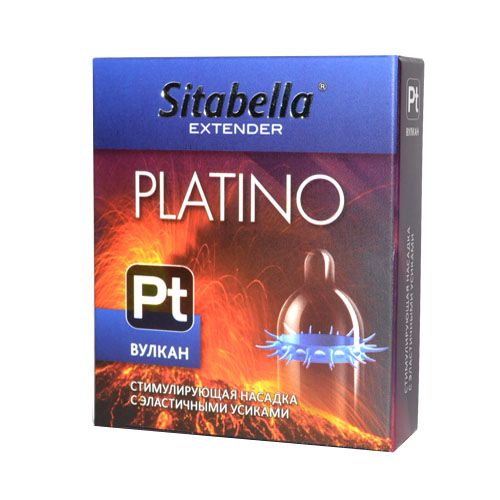 Стимулирующая насадка с усиками Platino  Вулкан - Sitabella - купить с доставкой в Уфе