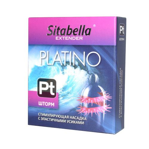 Стимулирующая насадка со спиралью из усиков Platino  Шторм - Sitabella - купить с доставкой в Уфе