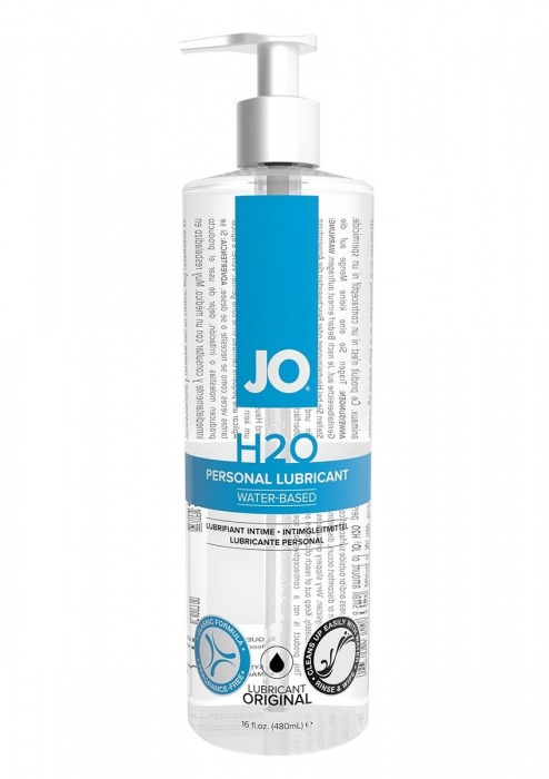 Лубрикант на водной основе JO Personal Lubricant H2O с дозатором - 480 мл. - System JO - купить с доставкой в Уфе