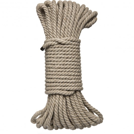 Бондажная пеньковая верёвка Kink Bind   Tie Hemp Bondage Rope 50 Ft - 15 м. - Doc Johnson - купить с доставкой в Уфе