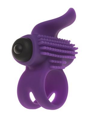 Эрекционное кольцо с подхватом мошонки и стимуляцией клитора Bullet Lastic Ring - Adrien Lastic - в Уфе купить с доставкой