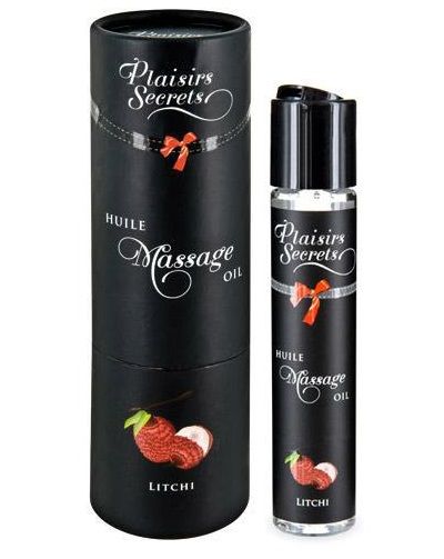 Массажное масло с ароматом личи Huile de Massage Gourmande Litchi - 59 мл. - Plaisir Secret - купить с доставкой в Уфе