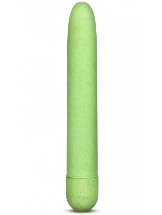 Зелёный биоразлагаемый вибратор Eco - 17,8 см. - Blush Novelties