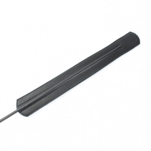 Чёрный королевский стек с золотистой рукоятью - 76 см. - БДСМ Арсенал - купить с доставкой в Уфе