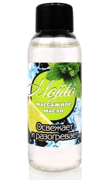 Массажное масло для тела Mojito с ароматом лайма - 50 мл. - Биоритм - купить с доставкой в Уфе