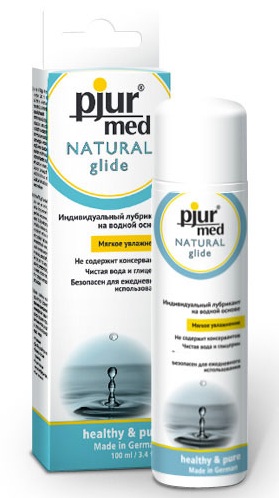 Нейтральный лубрикант на водной основе pjur MED Natural glide - 100 мл. - Pjur - купить с доставкой в Уфе