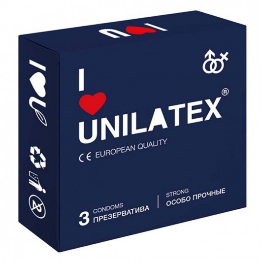 Ультрапрочные презервативы Unilatex Extra Strong - 3 шт. - Unilatex - купить с доставкой в Уфе