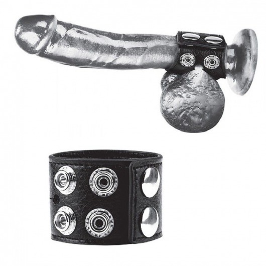 Ремень на член и мошонку 1.5  Cock Ring With Ball Strap - BlueLine - купить с доставкой в Уфе