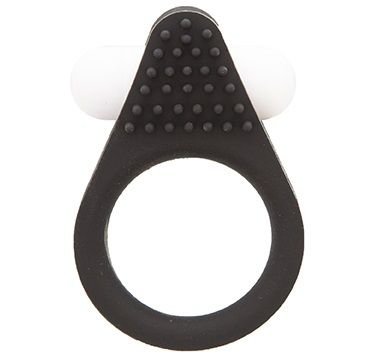 Чёрное эрекционное кольцо LIT-UP SILICONE STIMU RING 1 BLACK - Dream Toys - в Уфе купить с доставкой