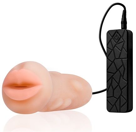 Мастурбатор-ротик с вибрацией REALSTUFF VIBRATING MASTURBATOR MOUTH - Dream Toys - в Уфе купить с доставкой